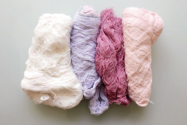 タオル製造過程で出る残糸