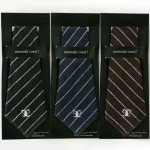 『maemuki towel!(ストライプ)』タオルハンカチ