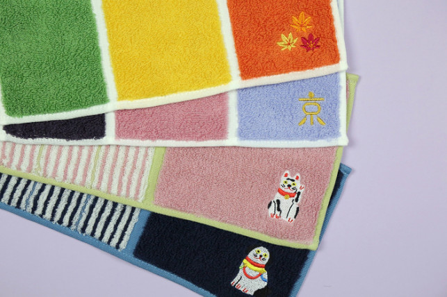京都ポルタ店限定刺繍入り 格子 京